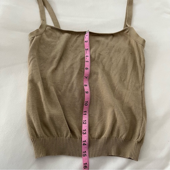 Valentino cotton cropped tank top tan 42 - Picture 9 of 13